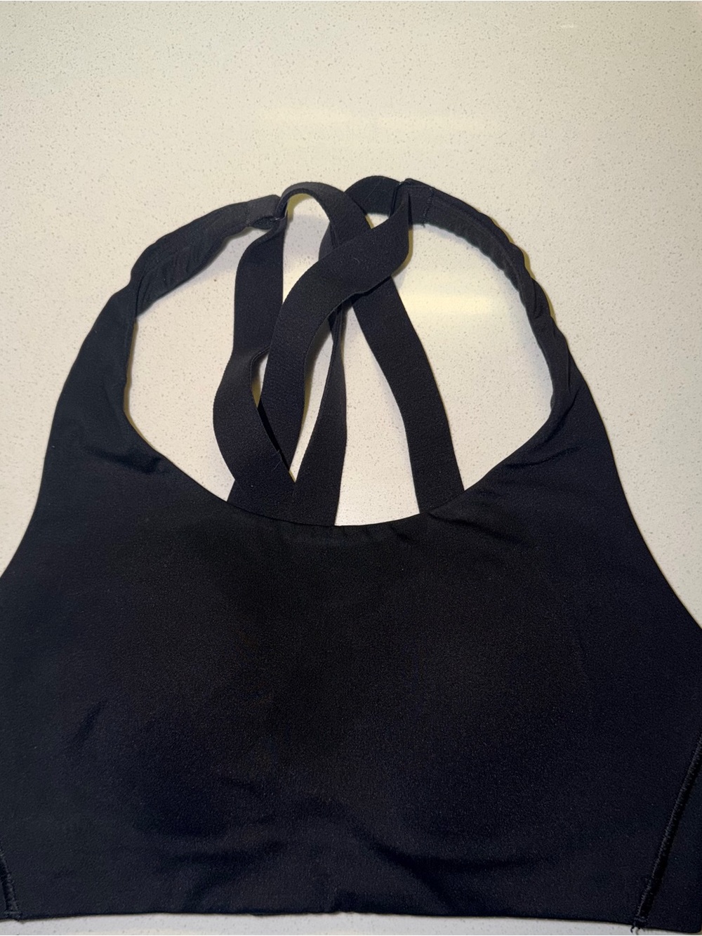 Lululemon Energy Bra 32C Black High Support Strappy Running bra